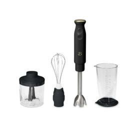 2-Speed Immersion Blender with Chopper & Measuring Cup (Color: Black Sesame)